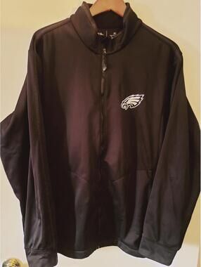 Black Philadelphia Eagles Full Zip Jacket xl